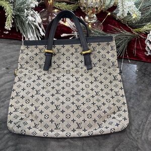 Louis Vuitton Navy Monogram Tote Bag